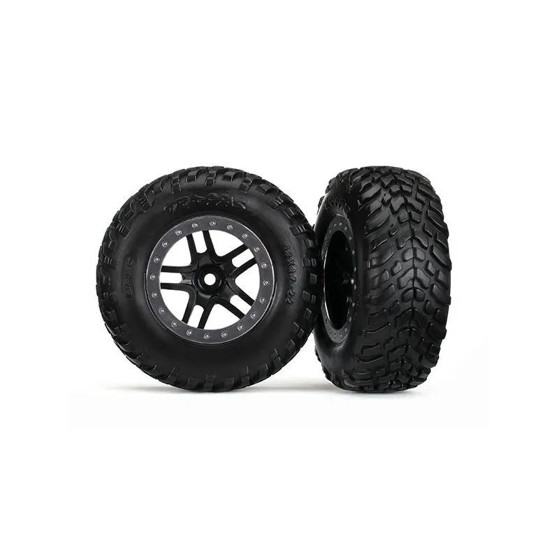 Däck & Fälg SCT/S-Spoke Svart-Matt Krom 4WD/2WD Bak TSM