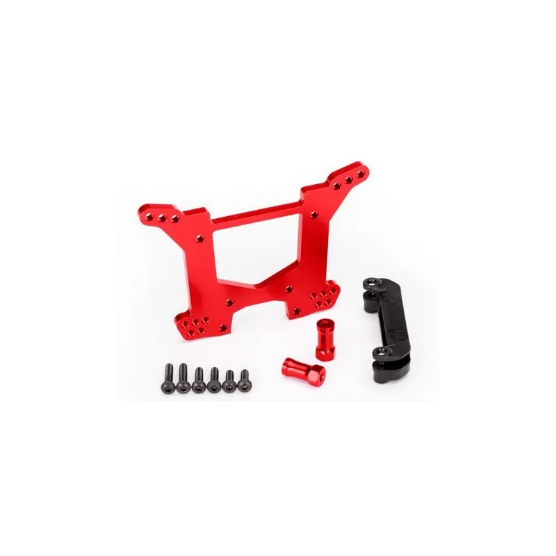 Stötdämpartorn Bak Alu Röd Rustler/Hoss 4x4