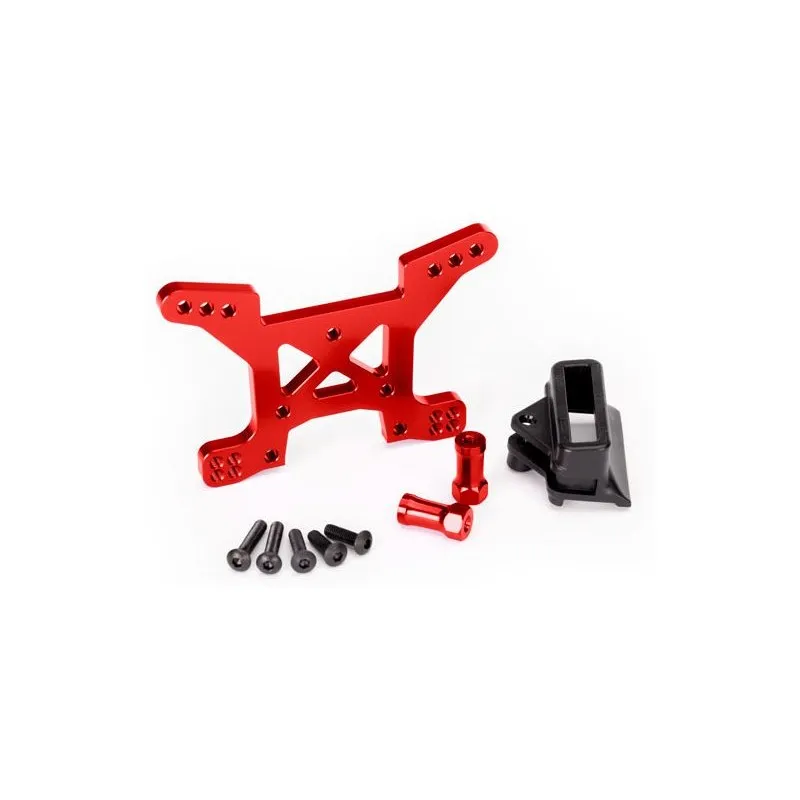 Stötdämpartorn Fram Alu Röd Rustler/Hoss 4x4