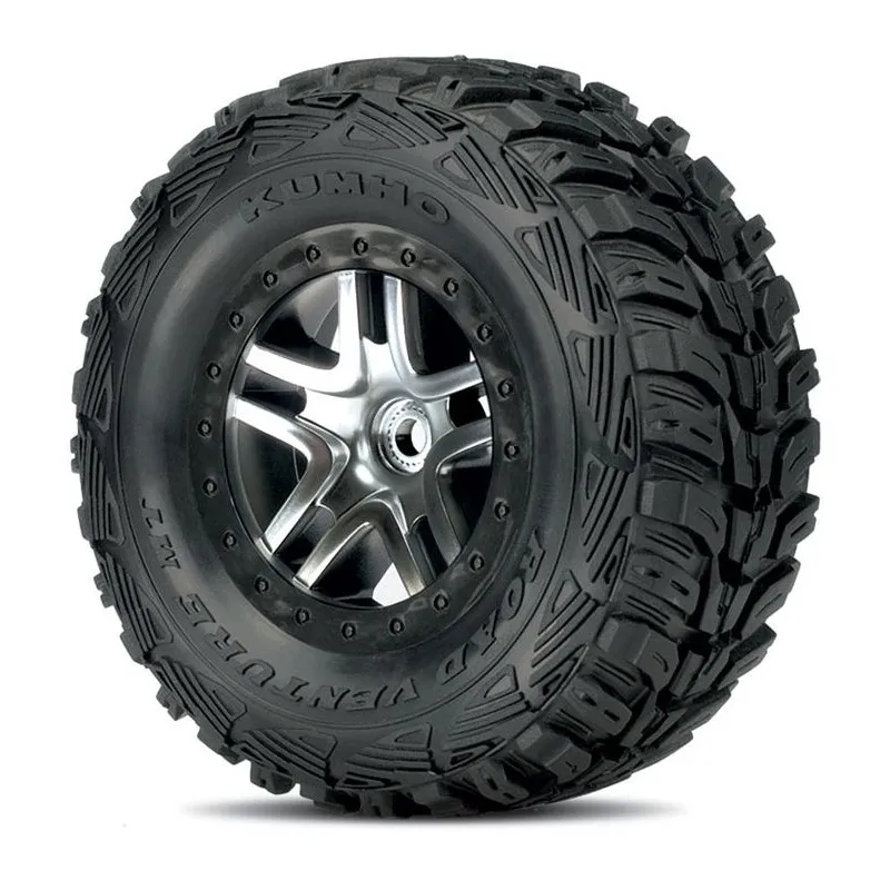 Däck & Fälg Kumho S1/S-Spoke Krom-Svart 4WD/2WD Bak (2)