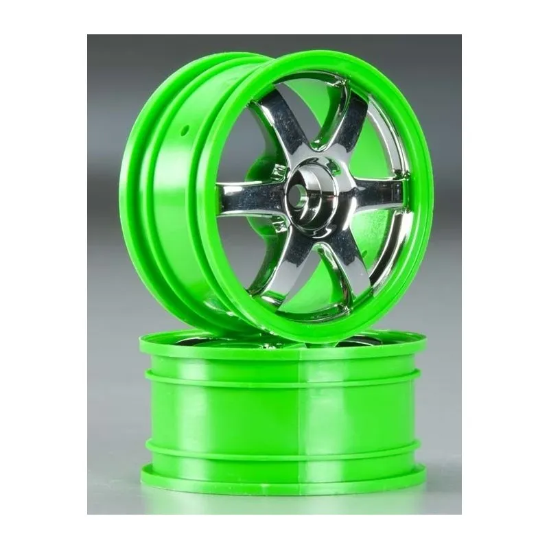 Fälg Volk racing TE37 Krom-Grön 1/16 (2)