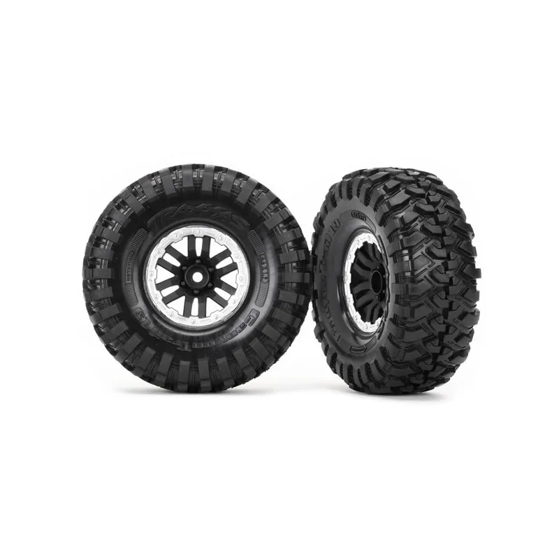 Däck & Fälg Canyon Trail/TRX-4 Svart-Krom 1.9