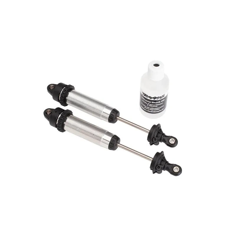 Stötdämpare GTR 134mm Alu Silver (Gängade) (2)