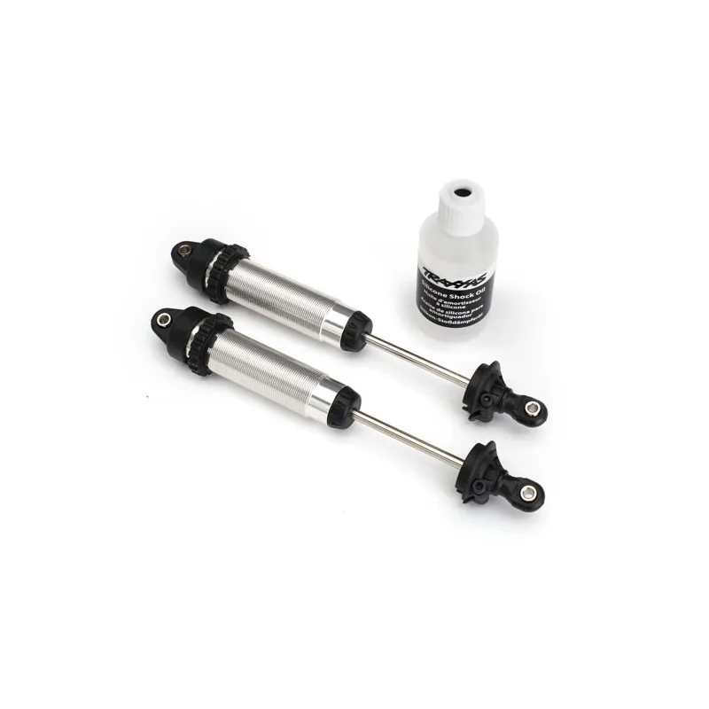 Stötdämpare GTR 139mm Alu Silver (Gängad) (2)