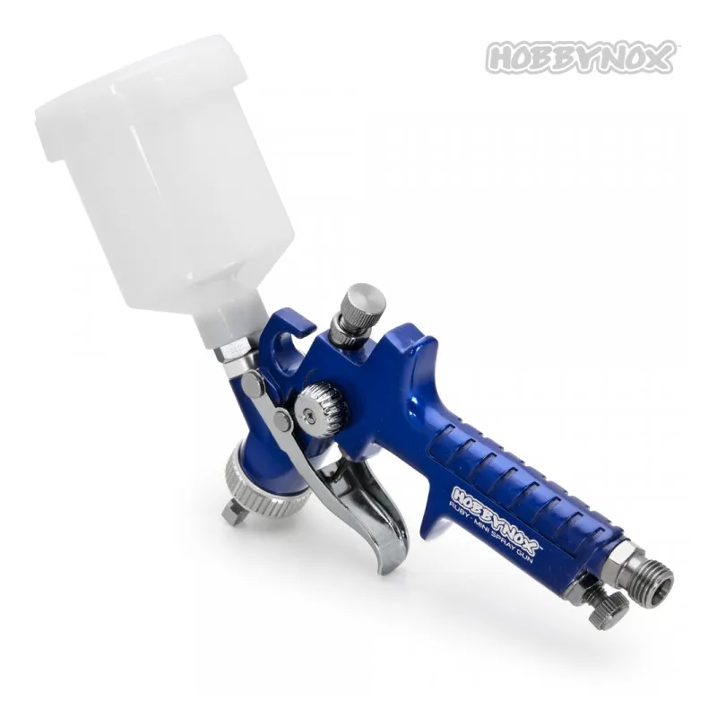 RUBY Mini Sprutpistol Top Feed 0.8mm 125ml Kopp 3m Slang