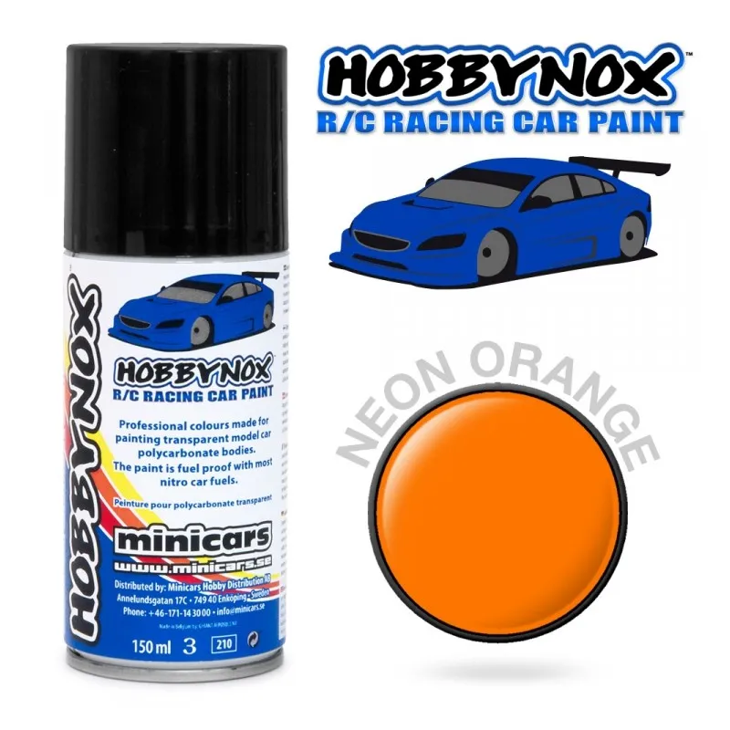 Neon Orange R/C Racing Car Spray Färg 150 ml