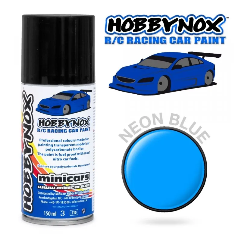 Neon Blå R/C Racing Car Spray Färg 150 ml