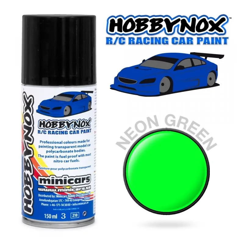 Neon Grön R/C Racing Car Spray Färg 150 ml
