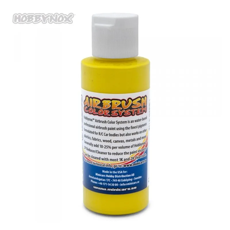 Airbrush Color Solid Gul 60ml - 2