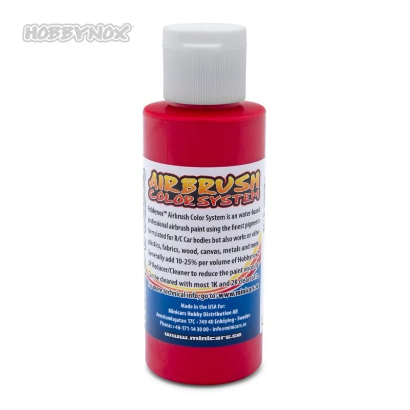 Airbrush Color Solid Röd 60ml - 2