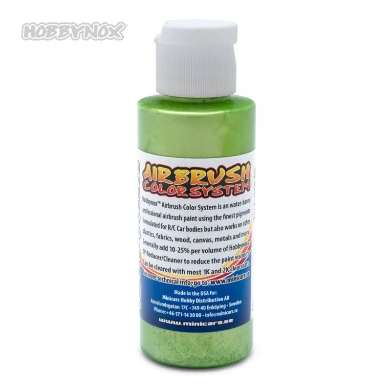Airbrush Color Pearl Key-Lime Grön 60ml - 2