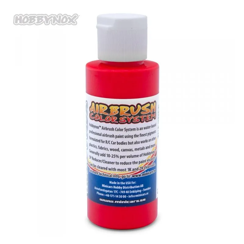 Airbrush Color Neon Röd 60ml