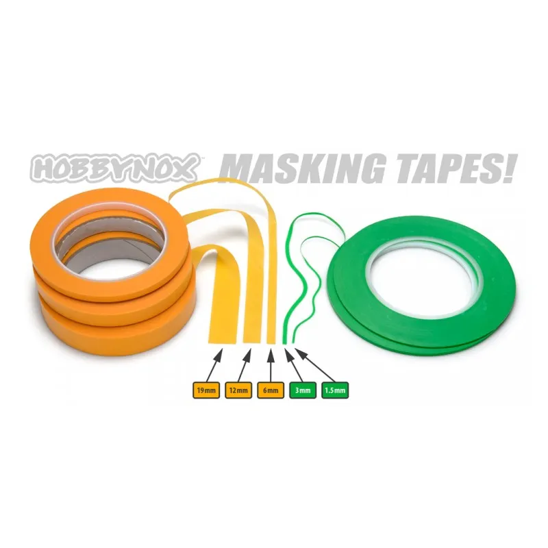 Fineline Maskeringstejp Grön Soft 1.5mmx55m - 7