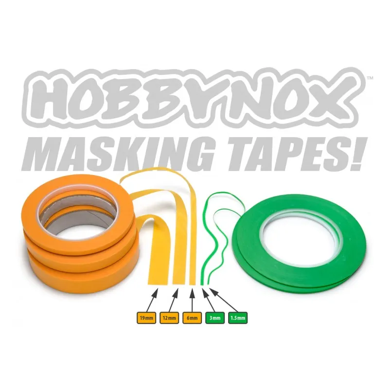 Fineline Maskeringstejp Grön Soft 3mmx55m - 6