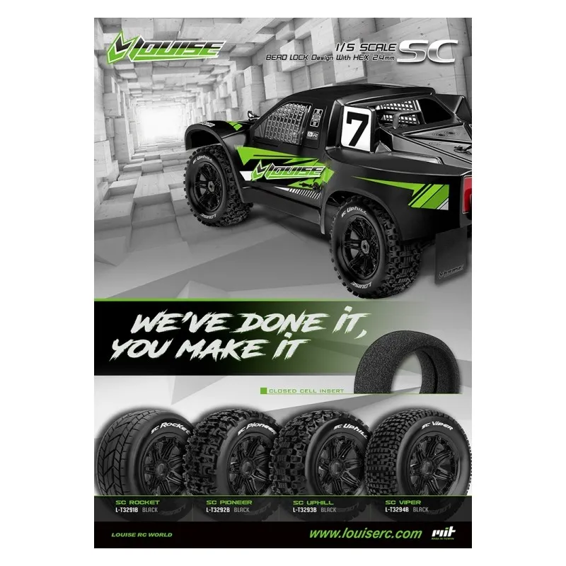 Däck & Fälg SC-VIPER LS Short Course (24mm Hex) (2) - 2