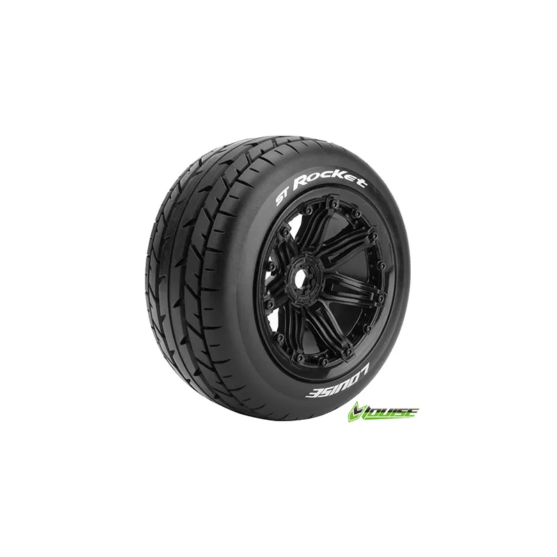 Däck & Fälg ST-ROCKET 1/8 Truck (Beadlock) Svart (2)