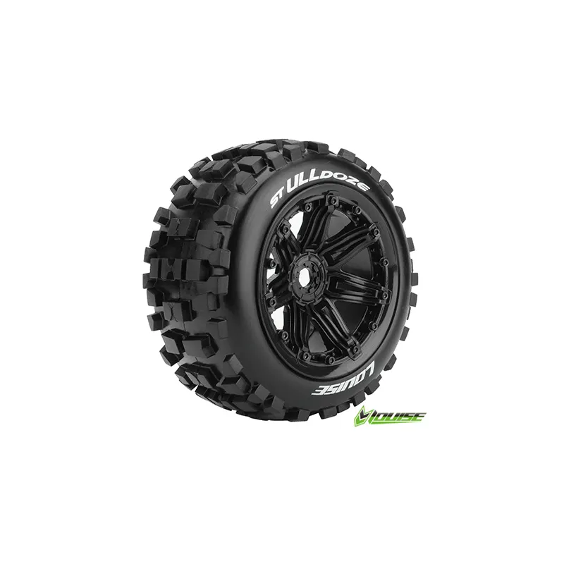 Däck & Fälg ST-ULLDOZE 1/8 Truck (Beadlock) Svart (2)