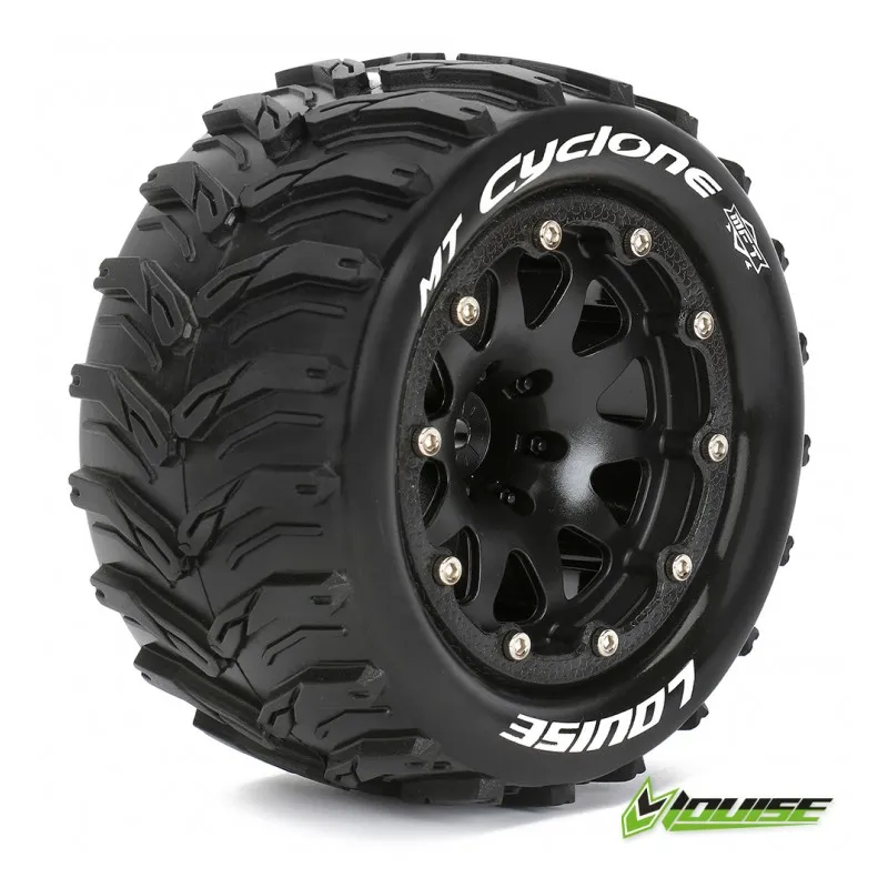 Däck & Fälg MT-CYCLONE 1/10 Svart Beadlock (1/2) Soft MFT