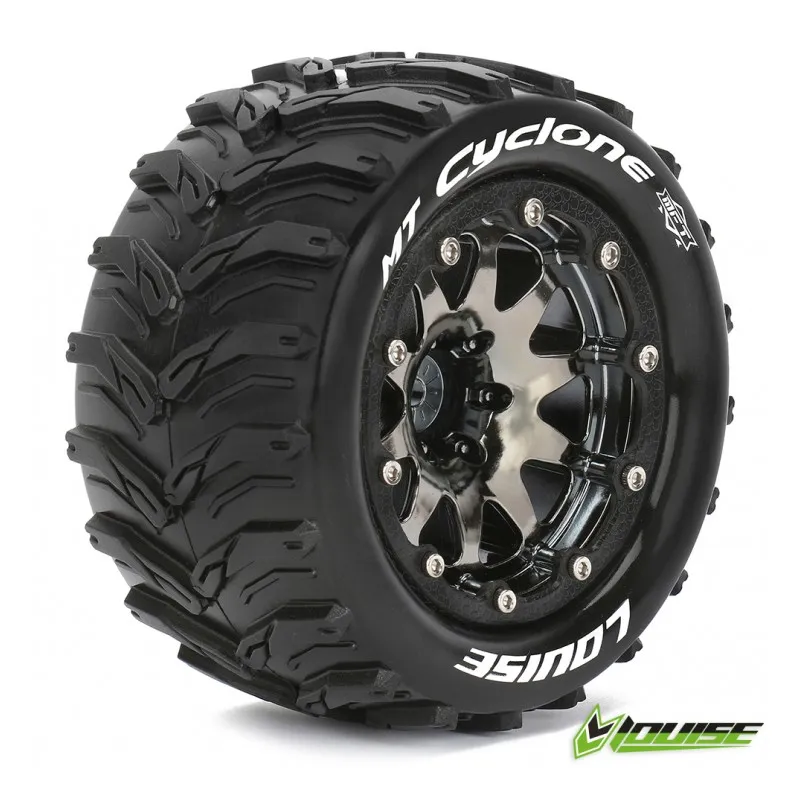 Däck & Fälg MT-CYCLONE 1/10 Svart Beadlock (1/2) Soft MFT