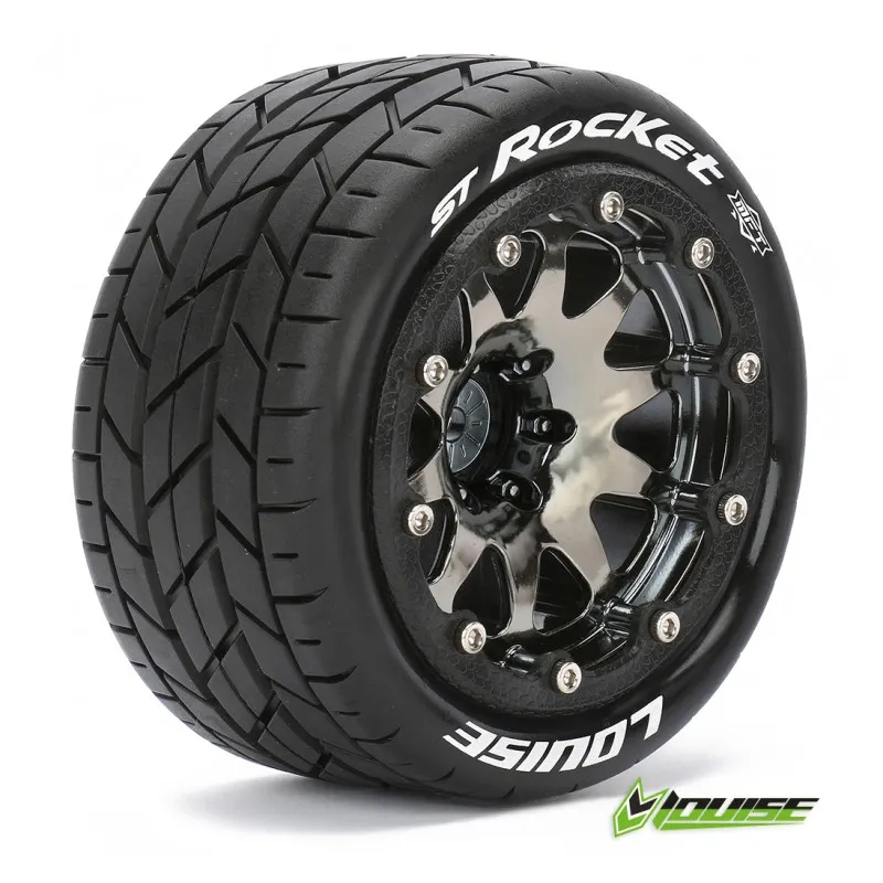 Däck & Fälg ST-ROCKET 1/10 Svart Beadlock (1/2) Soft MFT (2)
