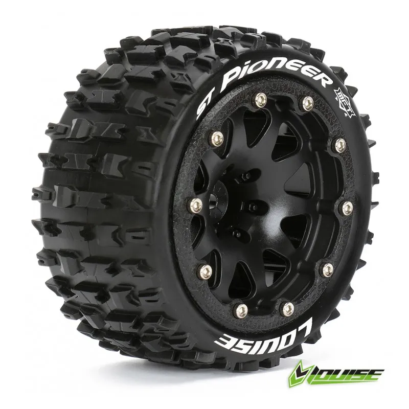 Däck & Fälg ST-PIONEER 1/10 Svart Beadlock (1/2) Soft MFT