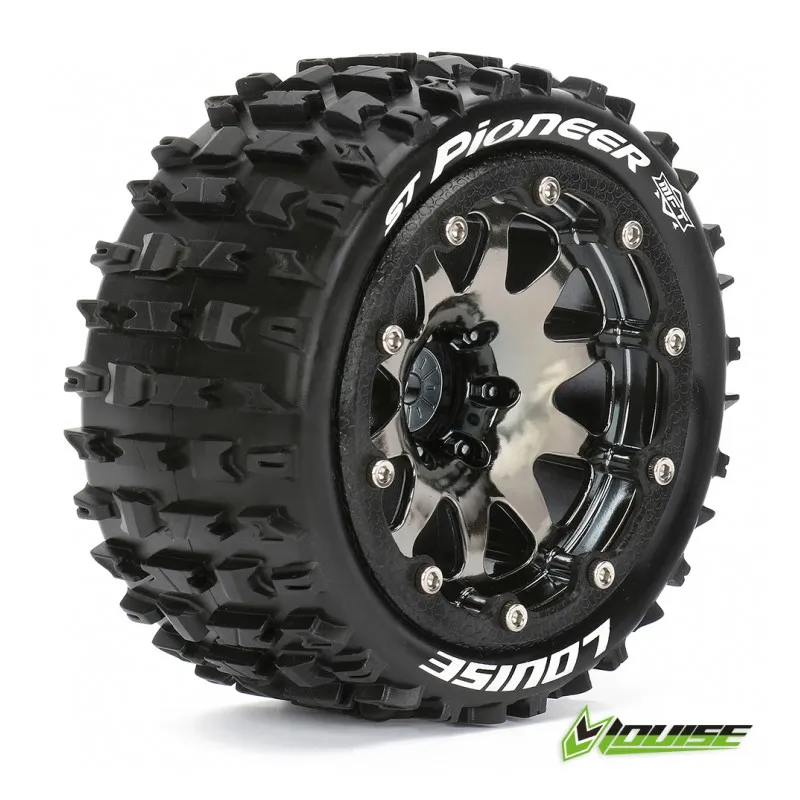 Däck & Fälg ST-PIONEER 1/10 Svart Beadlock (1/2) Soft MFT