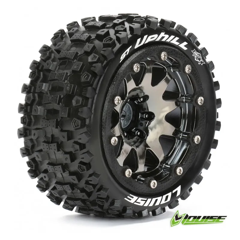 Däck & Fälg ST-UPHILL 1/10 Sv.krom Beadlock (1/2) Soft MFT