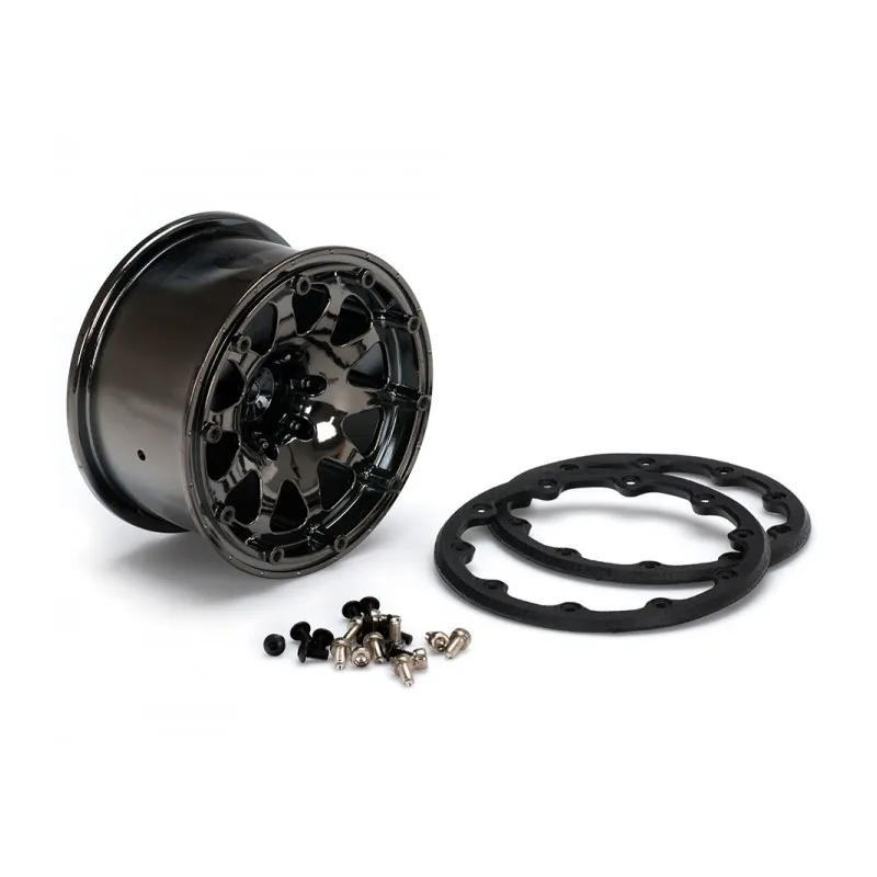 Däck & Fälg ST-HUMMER 1/10 Sv.krom Beadlock (1/2) Soft MFT - 3