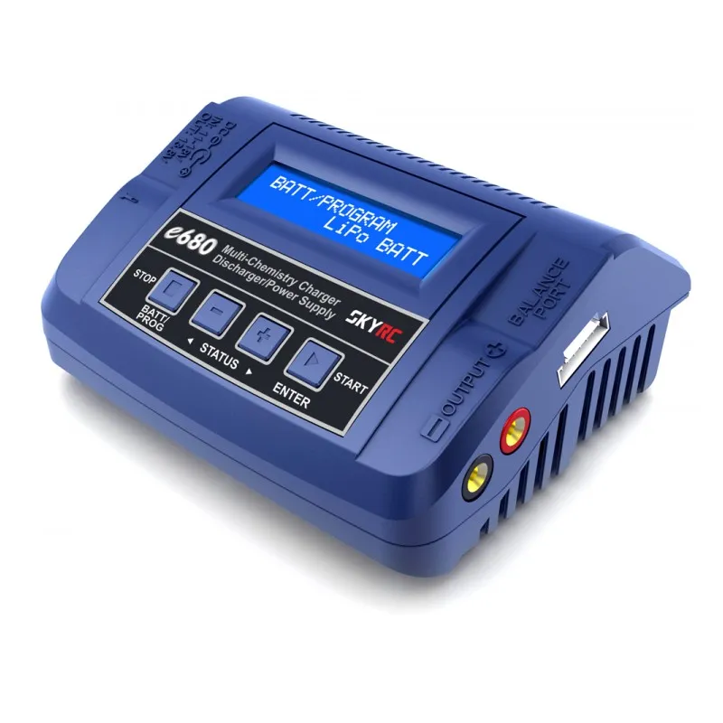 SkyRC e680 Laddare LiPo/LiFe/LiHV, NiMH 80W 240VAC