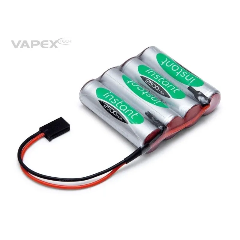 Mottagarbatteri NiMH 4,8V 2500mAh Rak