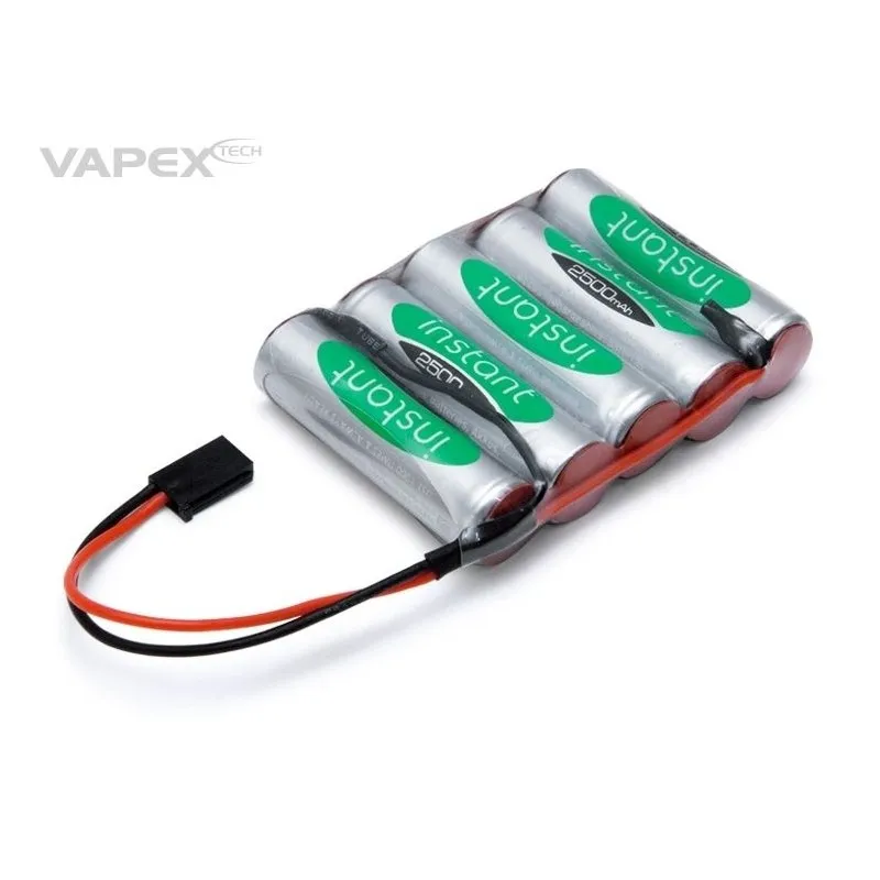 Mottagarbatteri NiMH 6,0V 2500mAh Rak