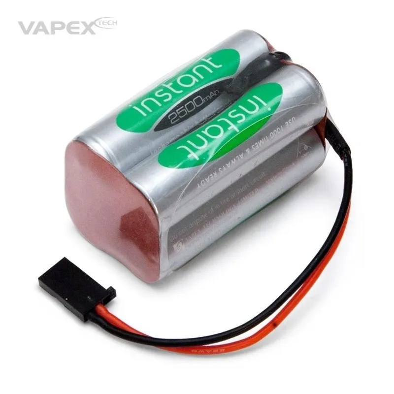 Mottagarbatteri NiMH 4,8V 2500mAh Kub