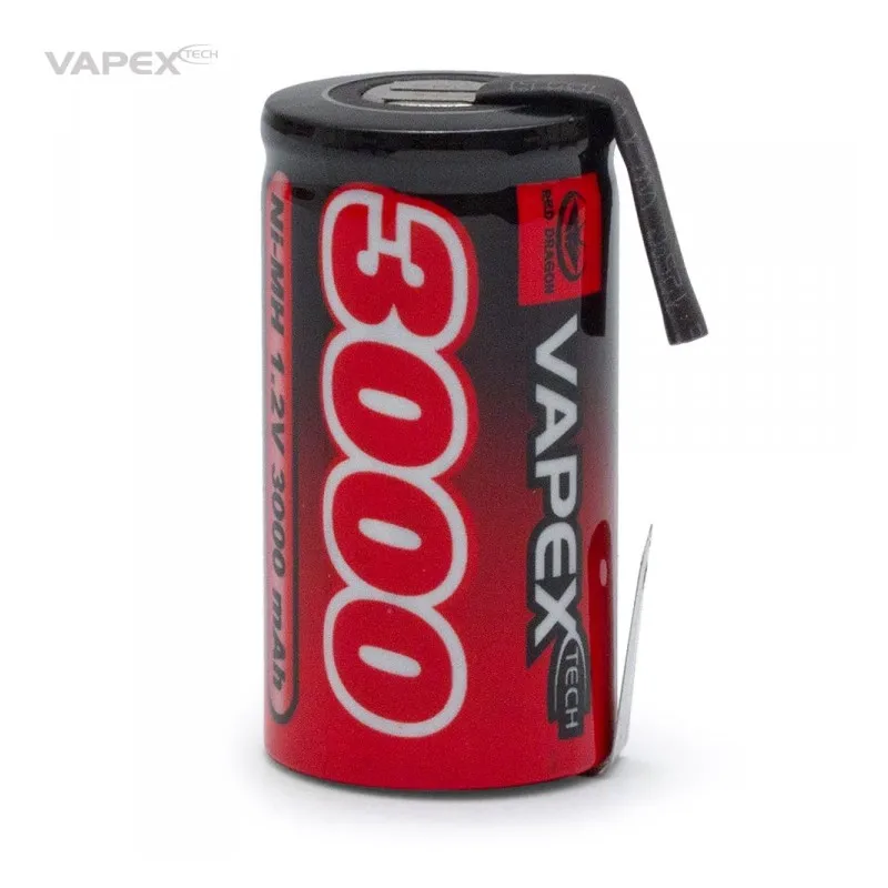 NiMH Batteri 1,2V 3000mAh Sub-C