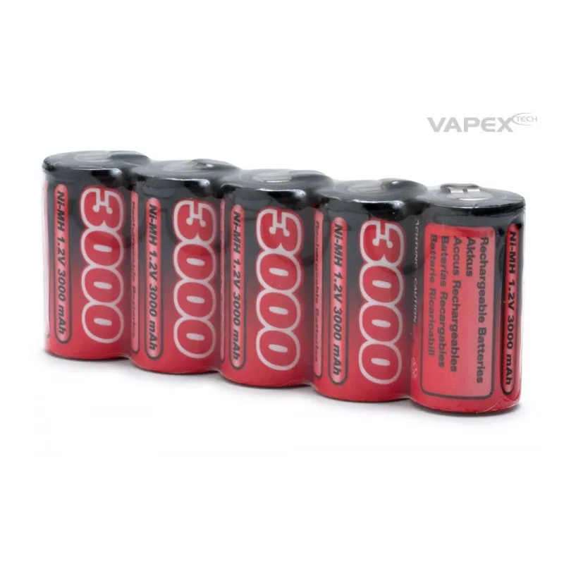 NiMH Batteri 1,2V 3000mAh Sub-C - 2