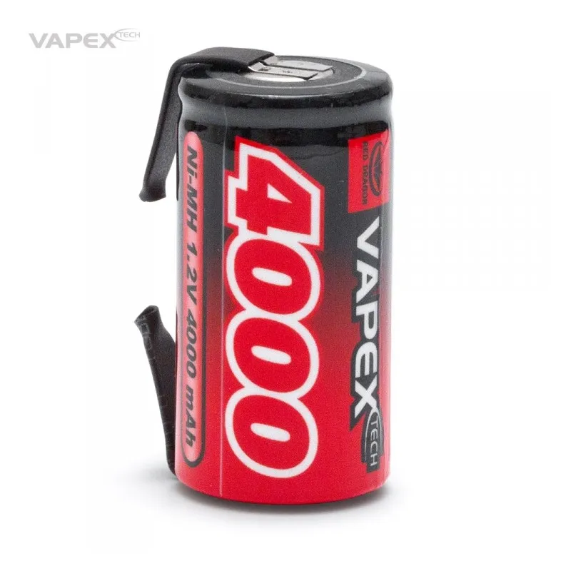 NiMH Batteri 1,2V 4000mAh Sub-C