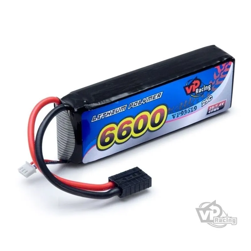 Li-Po Batteri 2S 7,4V 6600mAh 25C TRX-kontakt