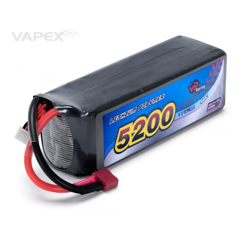 Li-Po Batteri 4S 14,8V 5200mAh 40C T-kontakt