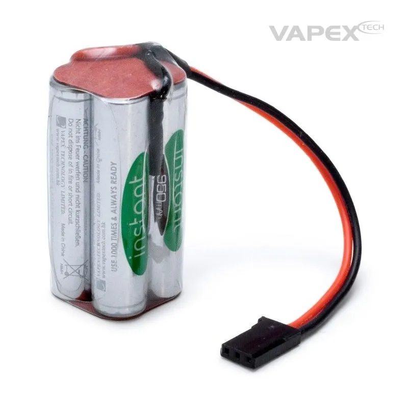 Mottagarbatteri NiMH 4,8V  950mAh Kub