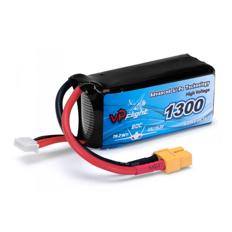 Li-Po Batteri 4S 15,2V(HV) 1300mAh 80C XT60-kontakt