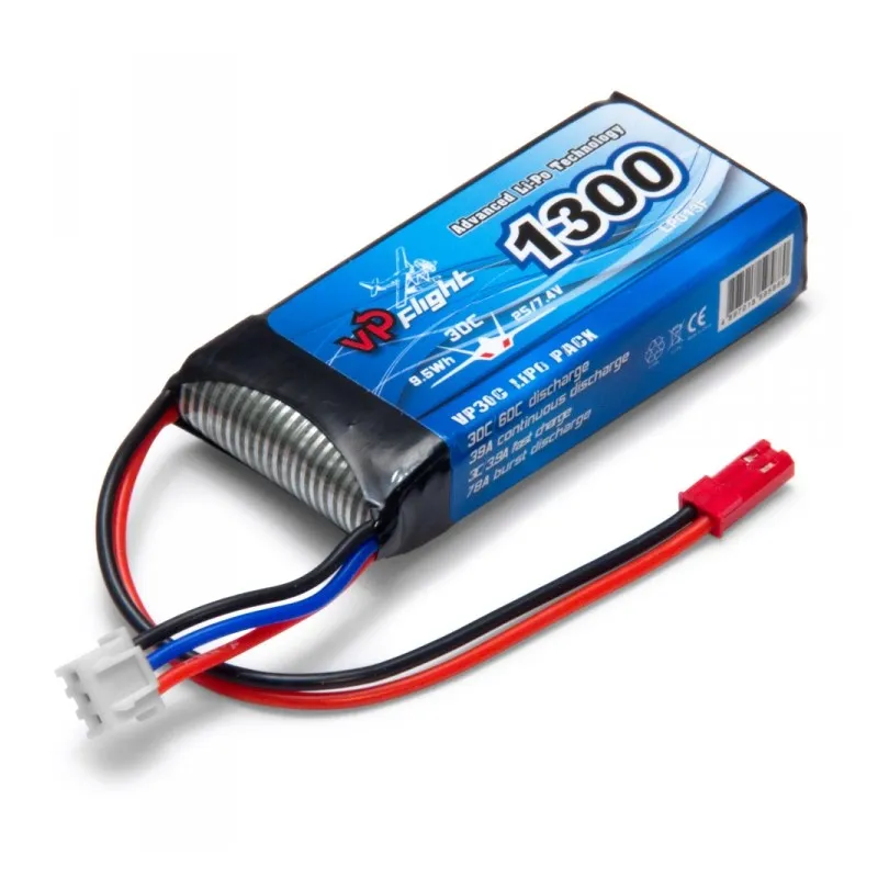 Li-Po Batteri 2S 7,4V 1300mAh 30C