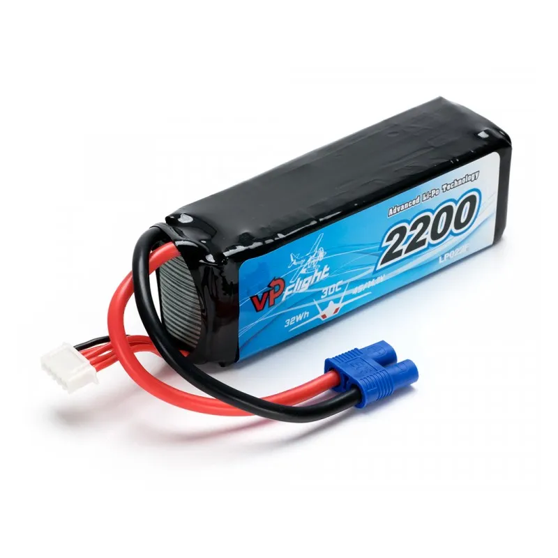 Li-Po Batteri 4S 14,8V 2200mAh 30C EC3-Kontakt