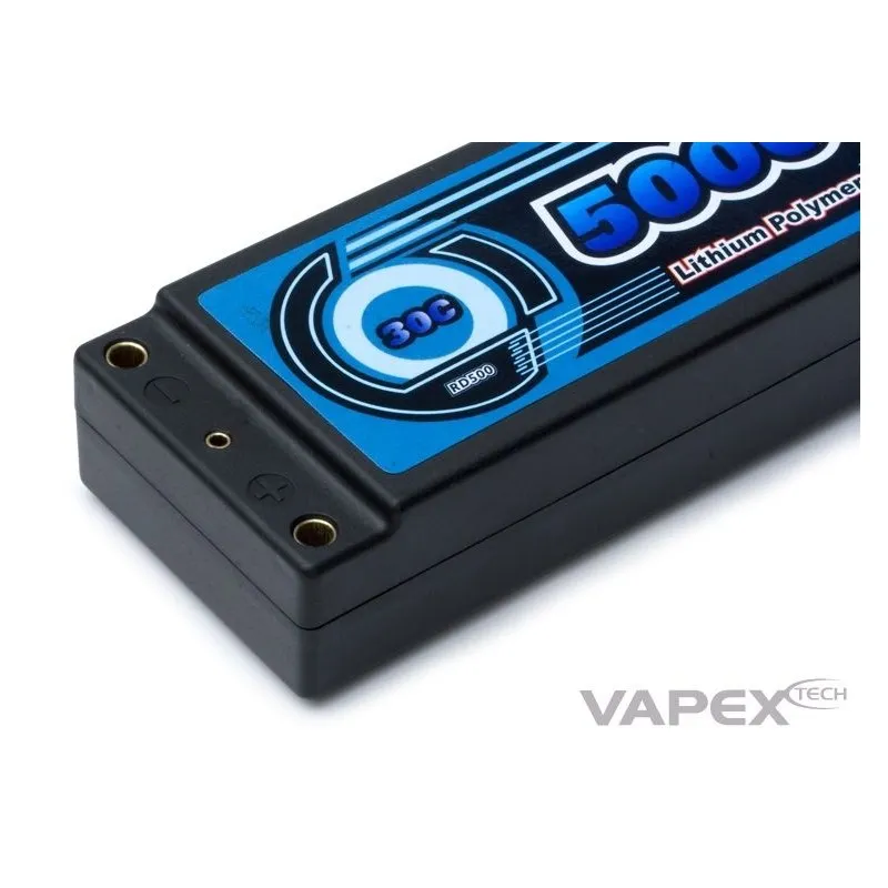 Li-Po Batteri 2S 7,4V 5000mAh 30C Hard T-kontakt - 4