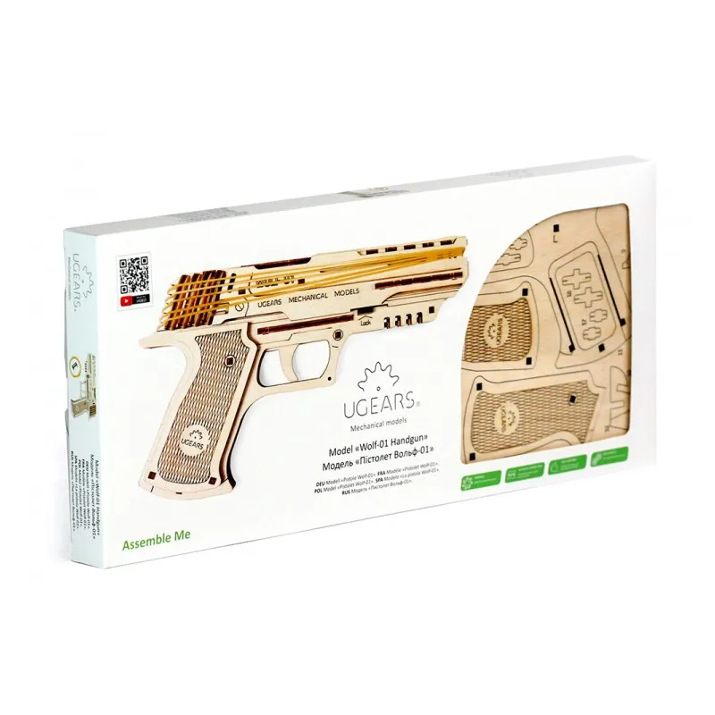 Ugears Wolf-01 Handgun - 10