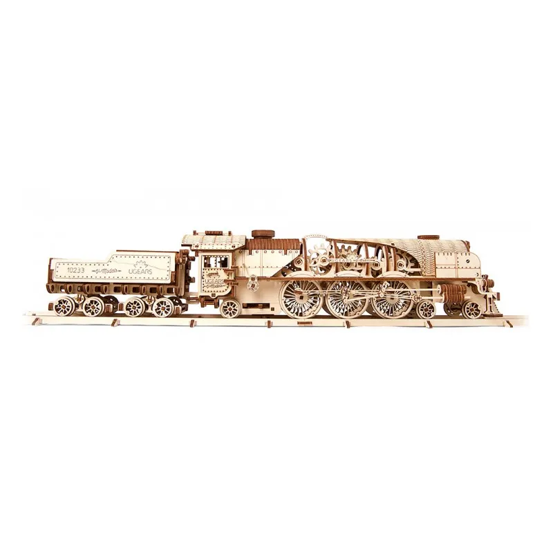 Ugears V-Express Steam Train with Tender - 4