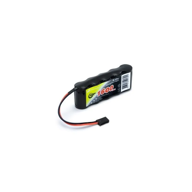 Mottagarbatteri NiMH 6,0V 1600mAh Rak