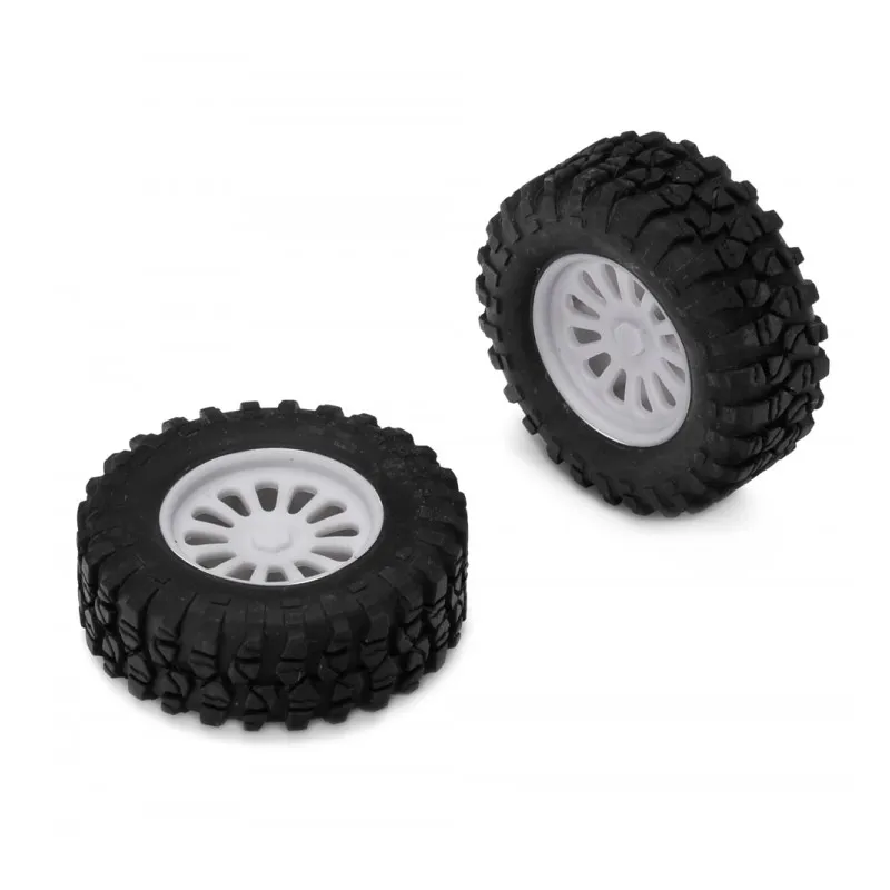 Däck & Fälg Fram (2) 1/28 Truck