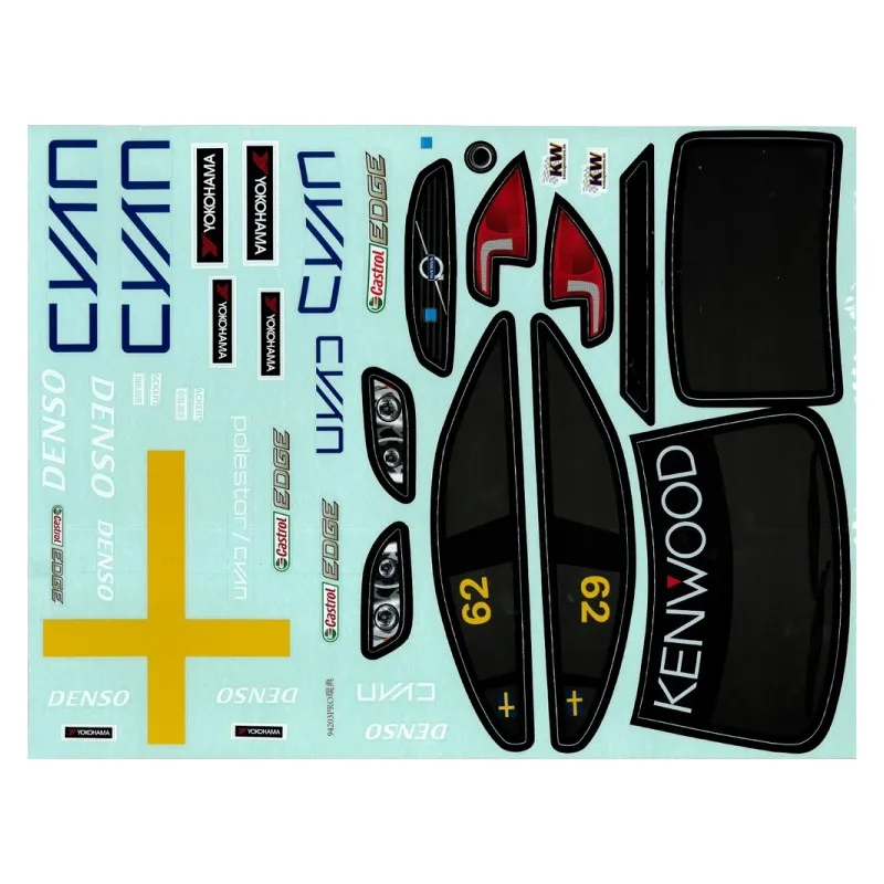 Kaross Polestar/Volvo S60 WTCC 2017 1/10 Klar - 3