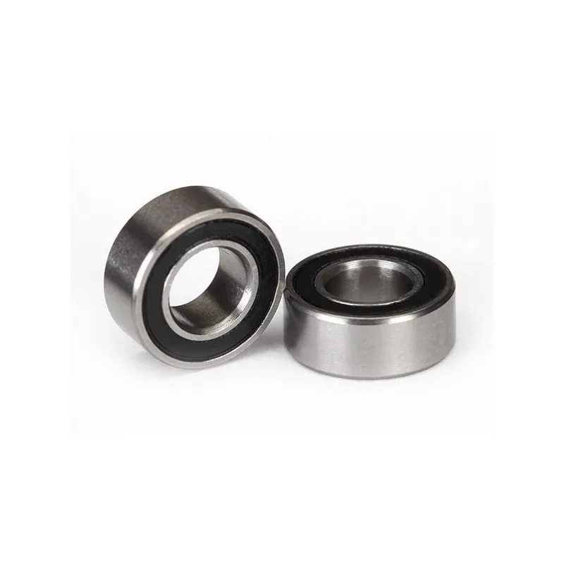 Kullager 5x10x4mm Gummitätat Svart (2)