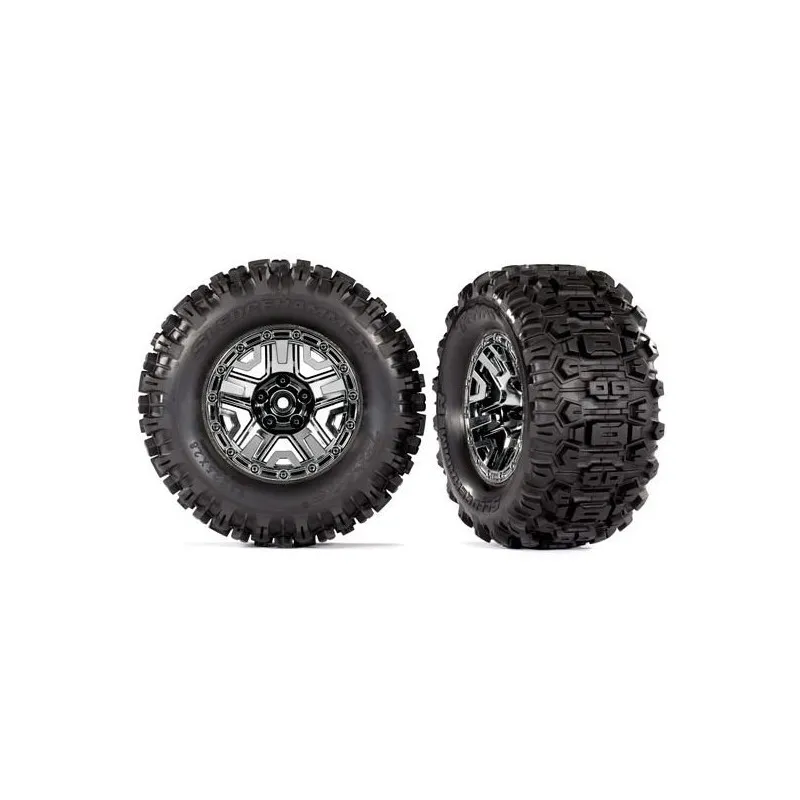 Däck & Fälg Sledgehammer/Black Chrome 2,8