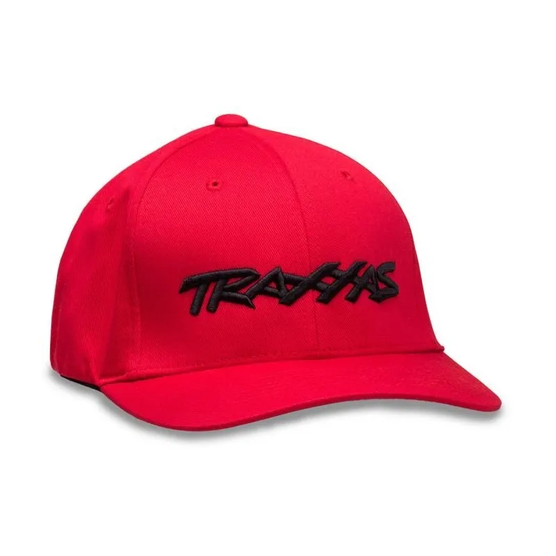Keps Svängd Skärm Röd Traxxas Logo L-XL